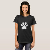Dog Lover Paw Print T-Shirt (Vorne ganz)