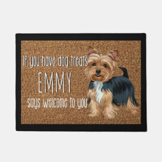 Dog Lover Personalisiert Yorkshire Terrier Name Fußmatte