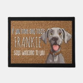 Dog Lover Personalized Weimaraner Name Doormat Fußmatte (Vorderseite)