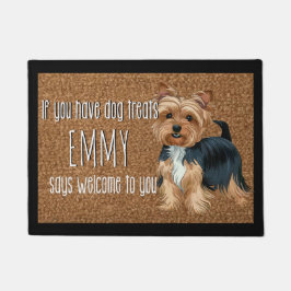 Dog Lover Personalized Yorkshire Terrier Name Fußmatte