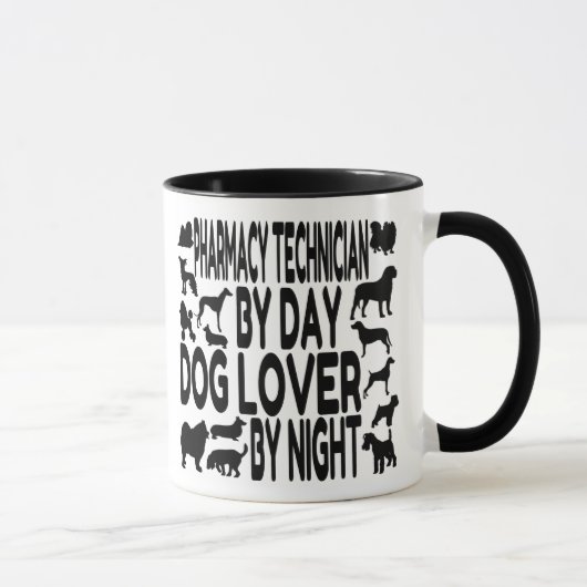Dog Lover Pharmacy Technician Tasse (Rechts)