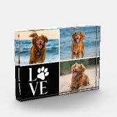 Dog Lover Photo Collage Custom Love Photo Block (Links)