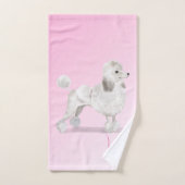 Dog Lover Poodle Monogramm Badhandtuch Set (Handtuch)