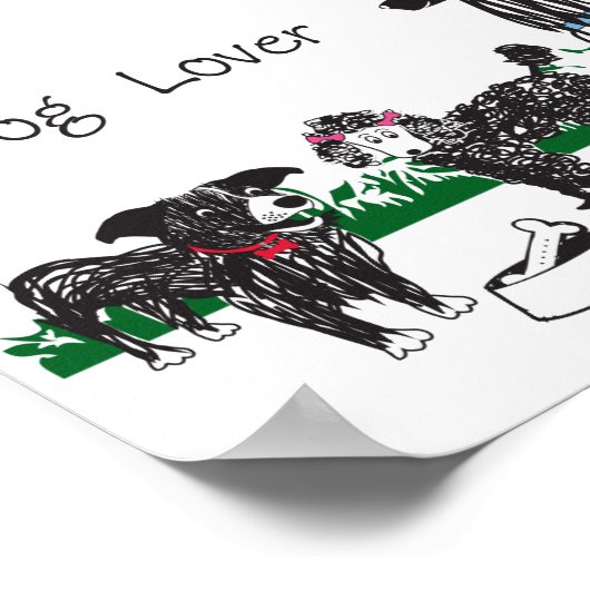 Dog Lover Poster (Ecke)