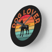 DOG LOVER RUNDE WANDUHR (Winkel)