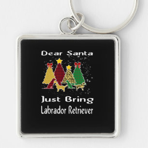 Dog Lover Sehr geehrte Santa Just bringen Labrador Schlüsselanhänger