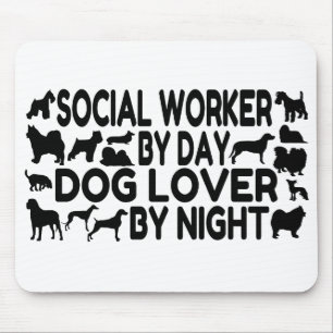 Dog Lover Sozialarbeiter Mousepad