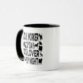 Dog Lover Sozialarbeiter Tasse (Vorderseite Links)