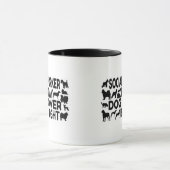 Dog Lover Sozialarbeiter Tasse (Zentrum)
