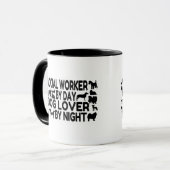 Dog Lover Sozialarbeiter Tasse (Vorderseite Links)