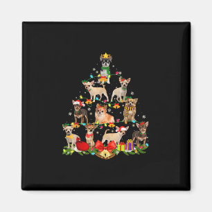 Dog Lover spendet Chihuahua Tree Weihnachtslicht Magnet