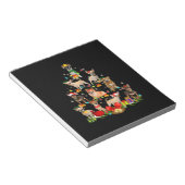 Dog Lover spendet Chihuahua Tree Weihnachtslicht Notizblock (angewinkelt)