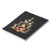 Dog Lover spendet Chihuahua Tree Weihnachtslicht Notizblock (Rotiert)