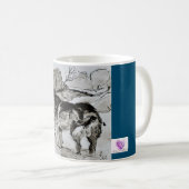 Dog Lover Tea Coffee Mug Cup, Husky Malamute Blue Kaffeetasse (VorderseiteRechts)
