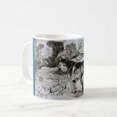 Dog Lover Tea Coffee Mug Cup, Husky Malamute Blue Kaffeetasse (Vorderseite Links)