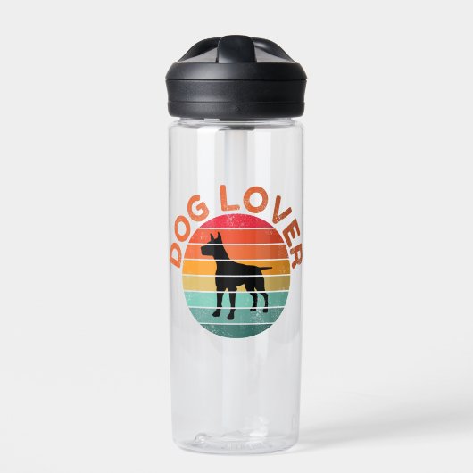 DOG LOVER TRINKFLASCHE (Vorderseite)