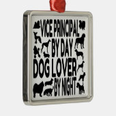 Dog Lover Vice Principal Ornament Aus Metall (Rechts)