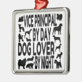 Dog Lover Vice Principal Ornament Aus Metall (Links)