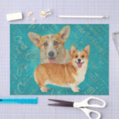 Dog Lover Welsh Corgi Dog Art Seidenpapier (Handwerk)