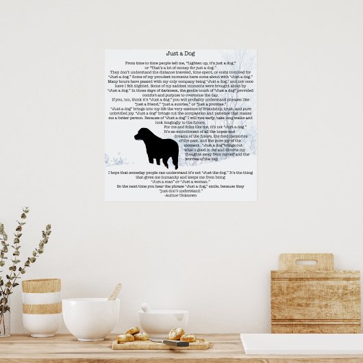 Dog Lover Zitat - Bester Freund - Dog-Zitat Poster (Küche)