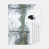 Dog Lover Zitat - Der beste Freund des Menschen - Fleecedecke (Vorderseite)