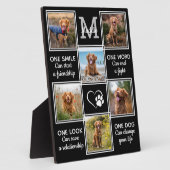 Dog Lover Zitat halten einzigartigen Pet Foto Coll Fotoplatte (Seite)