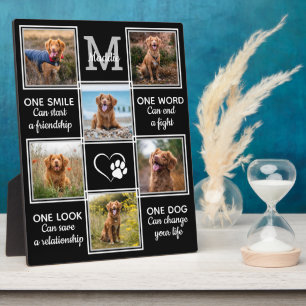 Dog Lover Zitat halten einzigartigen Pet Foto Coll Fotoplatte