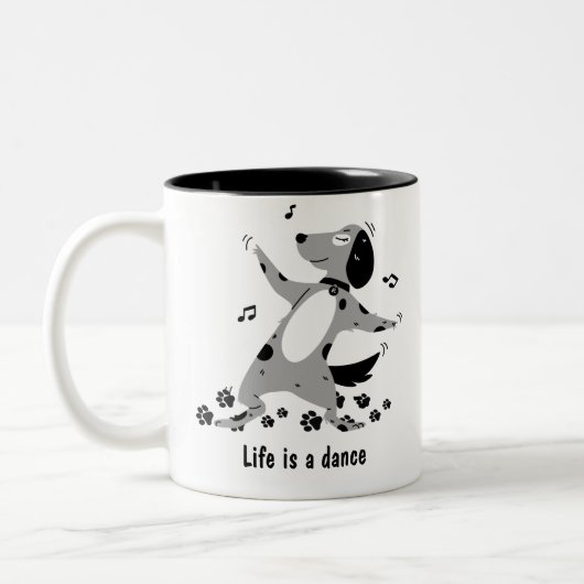 DOG LOVER ZWEIFARBIGE TASSE (Links)