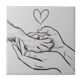 Dog Lovers / Amantes de cães  Fliese (Vorderseite)