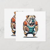 Dog Lovers Basketball Player Einladung (Vorne/Hinten)