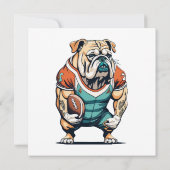 Dog Lovers Basketball Player Einladung (Rückseite)