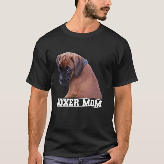 Dog Lovers Boxer Mama T-Shirt (Vorderseite)