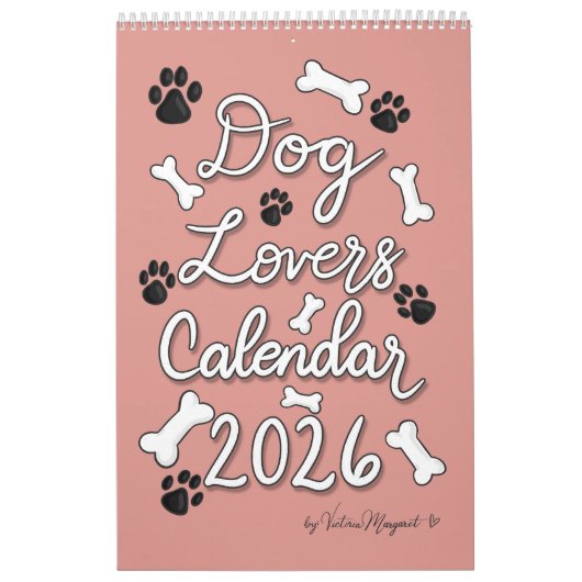 Dog Lovers Calendar 2026 | Hand Drawn Ilustrations Kalender (Titelbild)