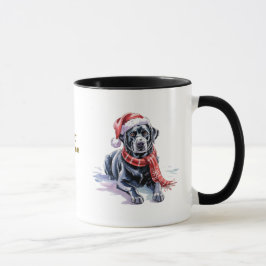 Dog Lovers Christmas Coffee Mug/Labrador Tasse