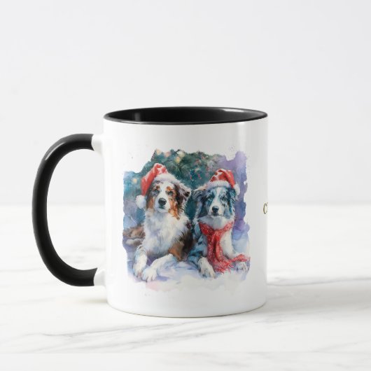 Dog Lovers Christmas Coffee Mug Tasse (Links)