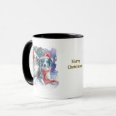 Dog Lovers Christmas Coffee Mug Tasse (Vorderseite Links)