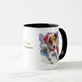 Dog Lovers Christmas Coffee Mug Tasse (VorderseiteRechts)