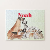 Dog Lovers Fun Personal Jigsaw Puzzle (Horizontal)