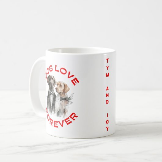 Dog Lovers Kaffeetasse (Vorderseite Links)