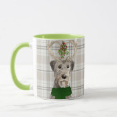 Dog Lover's Karierter irischer Wolfhound-Urlaub Tasse (Links)