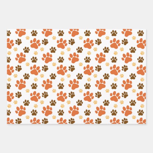 Dog Lovers Muster Geschenkpapier Set (Vorderseite)
