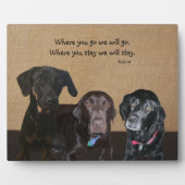 Dog Lover's Plaque Fotoplatte (Vorderseite)