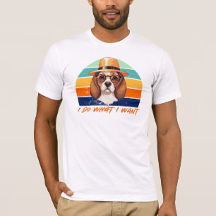 Dog Lovers Retro Vintag tue ich, was ich Funny gew T-Shirt