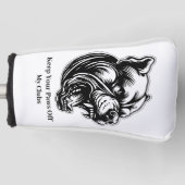 Dog-Loving Dad  Golf Head Cover Headcover (Vorderseite)