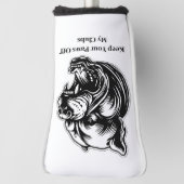 Dog-Loving Dad  Golf Head Cover Headcover (Rotieren 90)