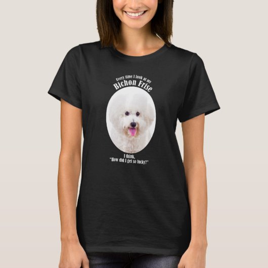 Dog Lucky Bichon T-Shirt (Vorderseite)