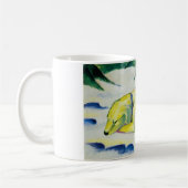 Dog Lying in the Snow Gemälde von Franz Marc Kaffeetasse (Links)