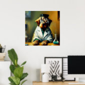 Dog Mad Scientist Poster (Heimbüro)