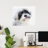 Dog-Malerei Poster (Heimbüro)