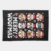 Dog Mama Christmas Merry Woofmas Hund Lover Geschirrtuch (Horizontal)
